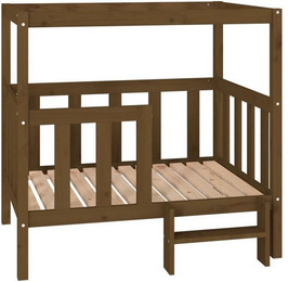 Produktbild von furnicato Hundebett Honigbraun Massivholz Kiefer