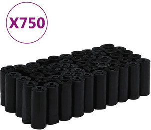 Produktbild von furnicato Hundekotbeutel Schwarz 30x20 cm