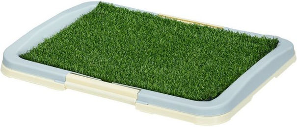 Produktbild von furnicato Hundetoilette Welpentoilette 63x48.5x6 cm Grün Weiß, 2 Lag