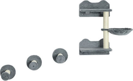 furnicato Katzen-Kletterwand Kletterstufen Kletterwand Katzentreppe 4-tlg. Set 40x28x73cm – Bild 1 von 5