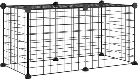 Produktbild von furnicato Kleintierstall 8-teilig aus Stahl