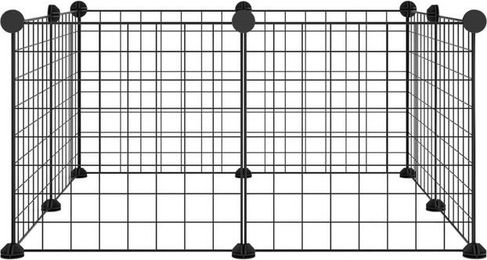 Produktbild von furnicato Kleintierstall 8-teilig aus Stahl