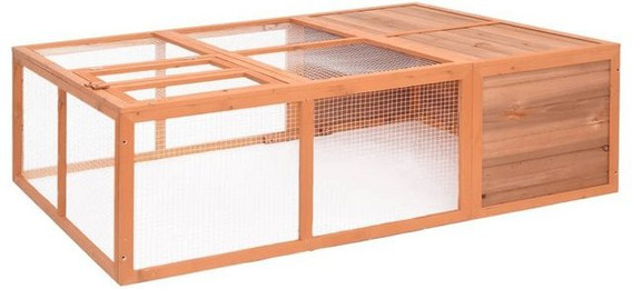 Produktbild von furnicato Kleintierstall Garten-Tierkäfig Massivholz Tanne