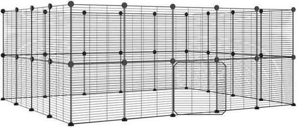 Produktbild von furnicato Kleintierstall Haustierkäfig aus Stahl 35x35 cm