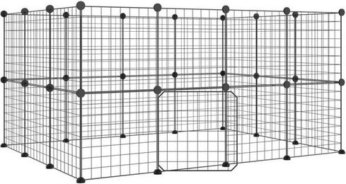Produktbild von furnicato Kleintierstall Haustierkäfig aus Stahl 35x35 cm