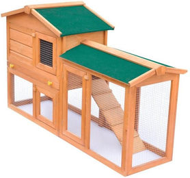 Produktbild von furnicato Kleintierstall Kaninchenstall Groß Holz