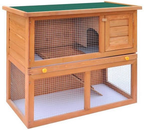 Produktbild von furnicato Kleintierstall Kaninchenstall Kleintierhaus Hasenstall Holz