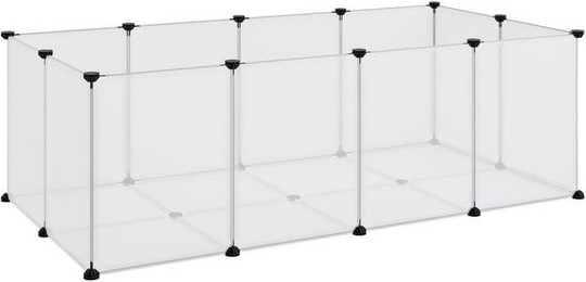 Produktbild von furnicato Kleintierstall Kleintierkäfig Transparent 144x74x46,5 cm