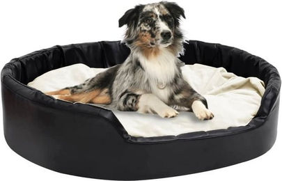 Produktbild von furnicato Tierbett Hundebett Schwarz-Beige 99x89x21 cm