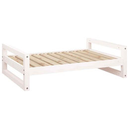 Produktbild von furnicato Tierbett Hundebett Weiß Massivholz Kiefer