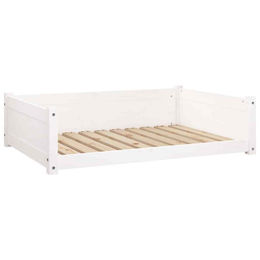 Produktbild von furnicato Tierbett Hundebett Weiß Massivholz Kiefer