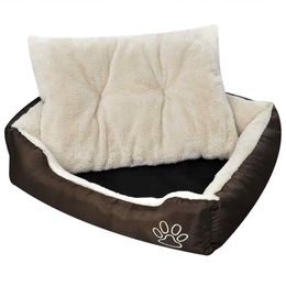 Produktbild von furnicato Tierbett Warmes Hundebett mit Polsterkissen XL