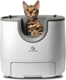 Furoomate Katzentoilette Automatische Katzen-Toilette mit Selbstreinigung & Komfortdesign, leise im Betrieb, geruchshemmend, ideal für mehrere Katzen – Bild 1 von 5
