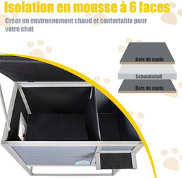 Produktbild von FURPAL Isoliertes Katzenhaus Outdoor Winterfest