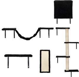 Produktbild von FURPAL Kratzbaum Wandmontierbares Katzen-Kratzbaum-Set, 5-teilig, mit