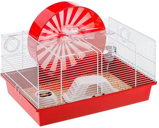 Produktbild von Furplast Hergestellt in Italien von Ferplast Kunststoffhaus für Hamster Coney Island 57003070 rot