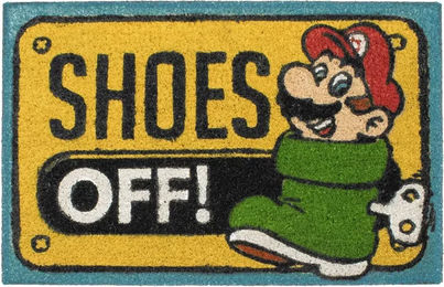 Produktbild von Fußmatte für draußen Rock à Gogo Mario Shoes Off