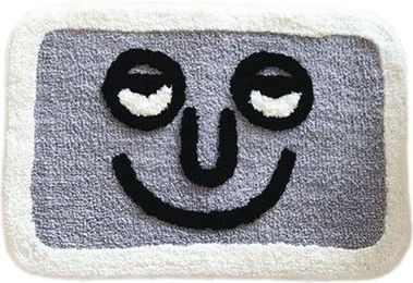 Produktbild von Fußmatte für Innenbereich Wasseraufnahme Indoor-Bodenmatte für Zuhause Badezimmer Toilette Schönes Muster 40 X 60cm / 15.75 X 23.62in graue