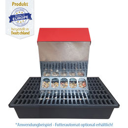 Futter Auffangbecken mit Gitter für Futterautomaten - 60 x 60 cm – Bild 1 von 8