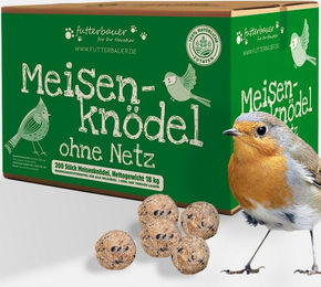 Produktbild von futterbauer Futterbauer Meisenknödel 200 Stück ohne Netz, ca. 90 g je Knödel, für: Vogel