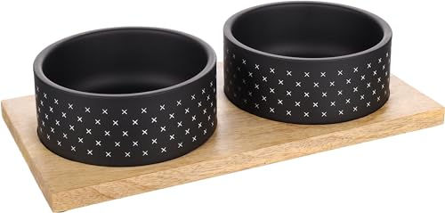 Produktbild von Futternapf Duo Dinner Nervo Schwarz - 2 x 840 ml