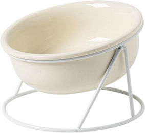 Produktbild von Futternapf für Haustiere aus Keramik, Mehrzweck-Katzenfutternapf mit stilvollem, erhöhtem Design und Schutz der Halswirbelsäule