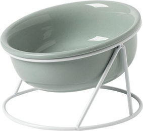 Produktbild von Futternapf für Haustiere aus Keramik, Mehrzweck-Katzenfutternapf mit stilvollem, erhöhtem Design und Schutz der Halswirbelsäule