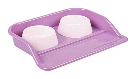 Produktbild von Futternapf Set 2 x 300ml mit Unterlage aus Kunststoff - 2 x 300 ml
