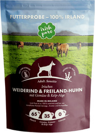 Produktbild von Futterprobe: Irisches Weiderind & Freiland-Huhn mit Gemüse & Kelp-Alge, Adult