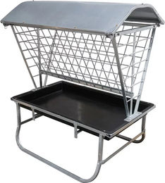 Produktbild von Futterraufe für kleine Schafe mit Dach Kerbl