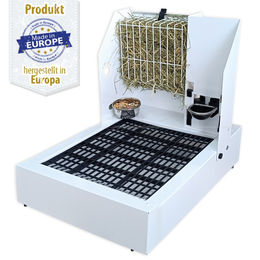 Futterstation aus Metall für Kaninchen mit integrierter Käfigtoilette - Heuraufe - Trinkflasche - Futternapf – Bild 1 von 9