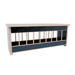 Produktbild von Futtertrog aus Holz mit Deckel - 100 cm