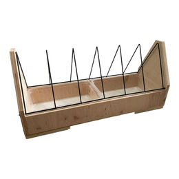 Futtertrog aus Kunststoff mit Fressgitter aus Metall  - 25 cm – Bild 1 von 5