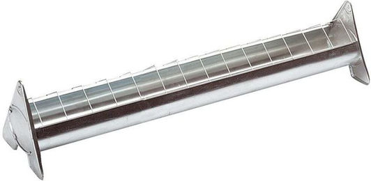 Produktbild von Futtertrog für Geflügel aus verzinktem Stahl mit beweglichem Gitter