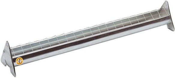 Futtertrog für Geflügel aus verzinktem Stahl mit beweglichem Gitter für 15 Hühner Chick'A – Bild 1 von 4