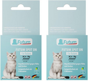 Produktbild von FUTUM Zeckenschutzmittel Spot On für Katzen - 14,4 ml