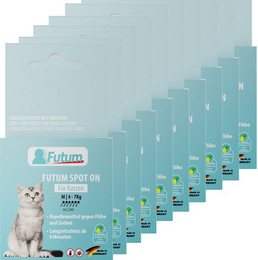 Produktbild von FUTUM Zeckenschutzmittel Spot On für Katzen - 72 ml