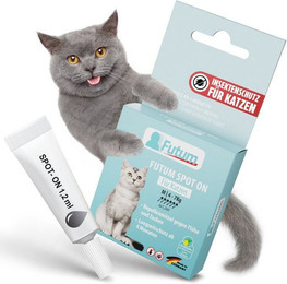 Produktbild von FUTUM Zeckenschutzmittel Spot On für Katzen - 28,8 ml