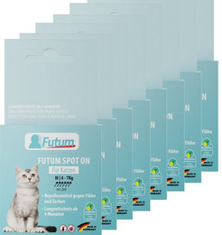 Produktbild von FUTUM Zeckenschutzmittel Spot On für Katzen - 57,6 ml