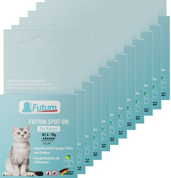 Produktbild von FUTUM Zeckenschutzmittel Spot On für Katzen - 86,4 ml