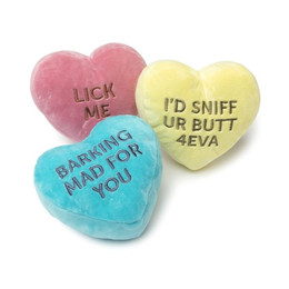 Produktbild von FuzzYARD Hundespielzeug Candy Hearts 3er Pack