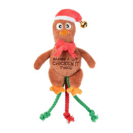 Produktbild von FuzzYARD Katzenspielzeug Chicken it Twice Chook Weihnachten