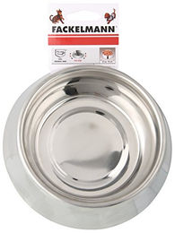 Fackelmann CAT&DOG Futternapf aus Edelstahl mit Anti-Rutsch-Fläche Silber – Bild 1 von 2