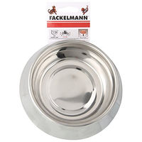 Produktbild von Fackelmann CAT&DOG Futternapf aus Edelstahl mit Anti-Rutsch-Fläche Silber