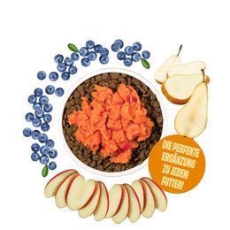 Produktbild von Fair&Fresh Hundetopping Apfel Birne Blaubeere ohne tierisches Protein 9 x 200g - 9 x 200 g