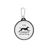 Produktbild von Faltbarer Silikon Reisenapf für Hunde von bb Klostermann Walkies Design Windhund
