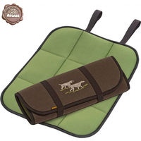 Produktbild von Faltbares Hundekissen mit Stickerei von AKAH aus Neopren in Braun und Grün