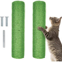 Produktbild von Famanu Ersatzkratzbaum Stamm aus Jute-Tau in Grün mit 30 cm Länge und 7 cm Durchmesser