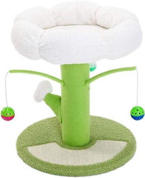 Famanu Katzenbaum Kratzbaum mit Spiel- und Entspannungsmöglichkeiten aus Holz und Polyester in Grau 40x40x44cm – Bild 1 von 1