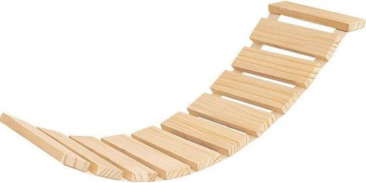 Famanu Katzenbrücke zur Wandmontage aus Holz 30 Zoll Natur Katzen Lounge und Kletterbrett – Bild 1 von 1